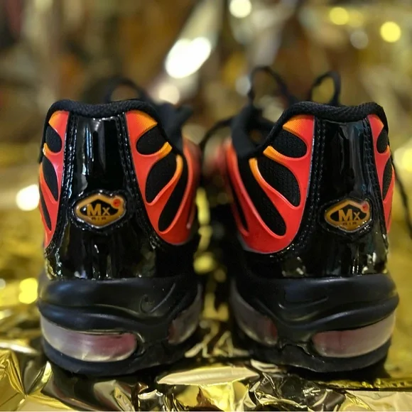 Nike Black and Orange Athletic Sneakers
